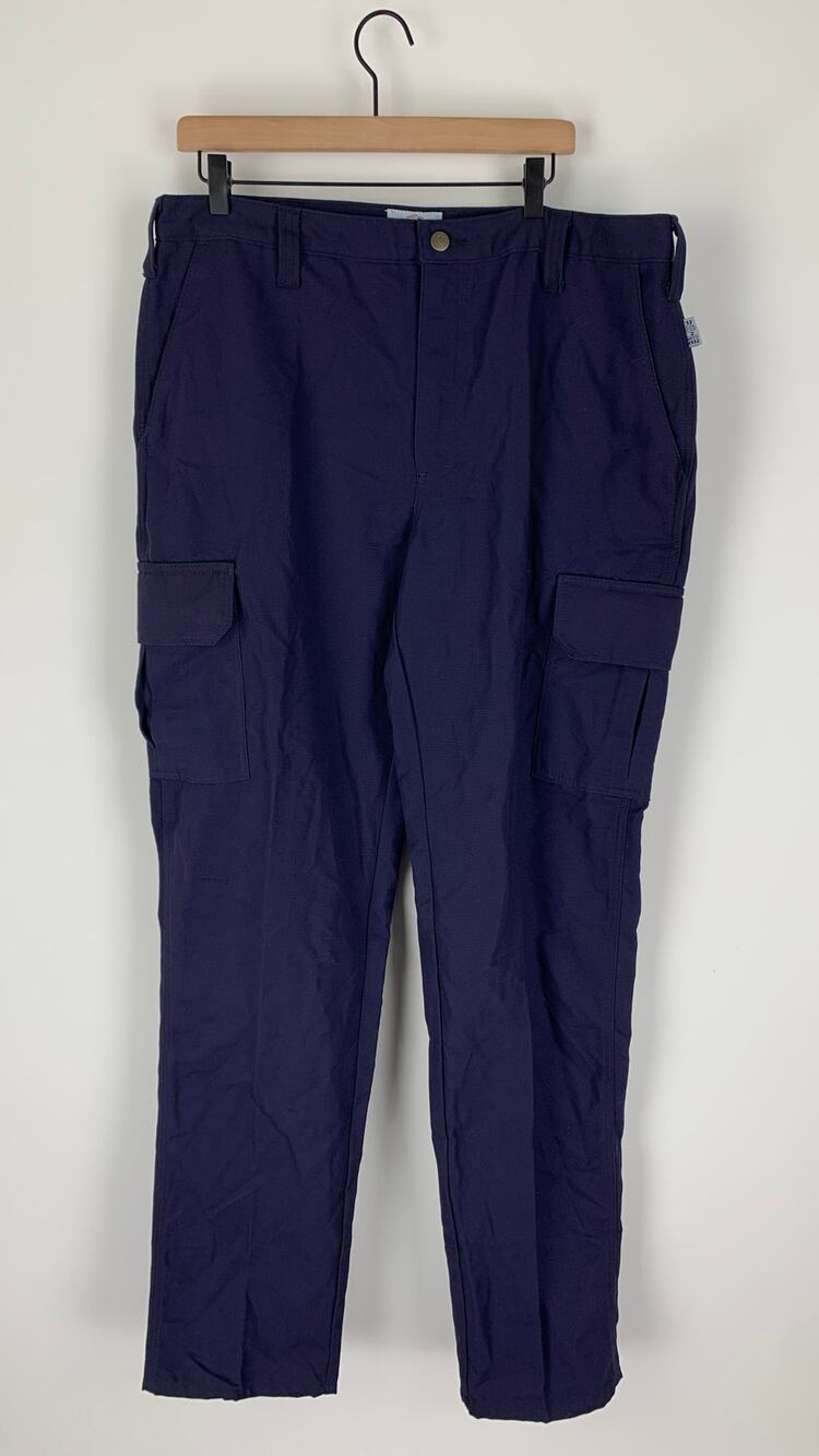 Tyndale FRC Mens Utility Cargo Pants Size 38x38 Navy Blue K215T New FR Work